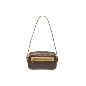 LOUIS VUITTON Pochette Cite One Shoulder Hobo bag Monogram canvas brown leather